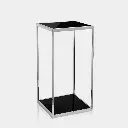 Side table black / stainless steel
