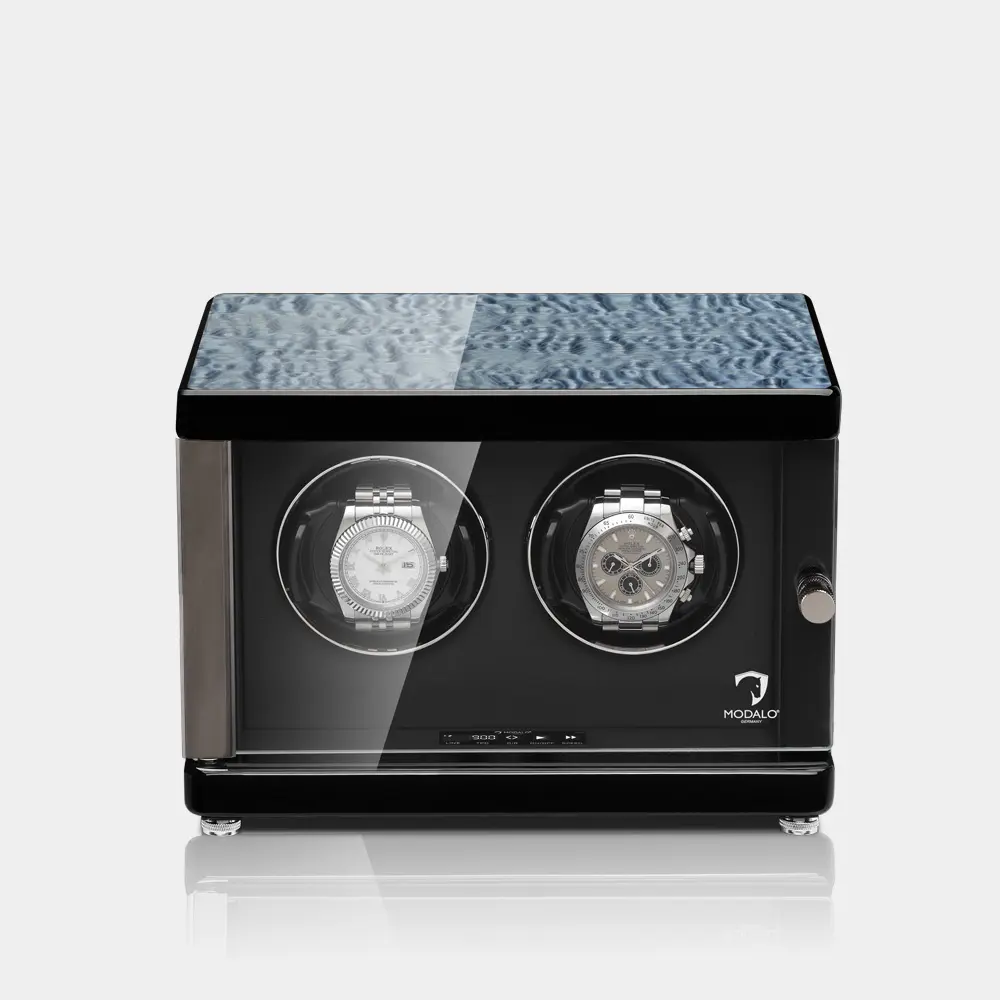 [1502S514] AMBIENTE PREMIUM Watch Winder 2 Watches (Tamo)