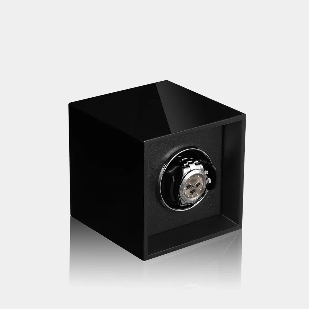 [1101114] IMPRESS remontoir pour 1 montre (Hochglanz Schwarz)