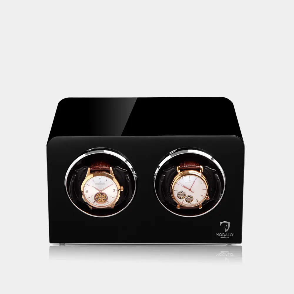 [2702114] INSPIRATION remontoir pour 2 montres (Hochglanz Schwarz)