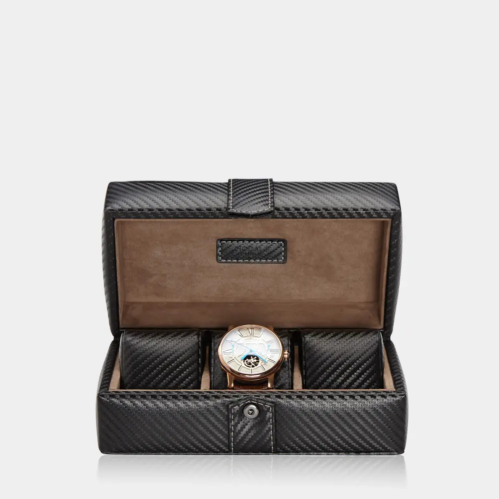GALLANTE Uhrenbox für 3 Uhren