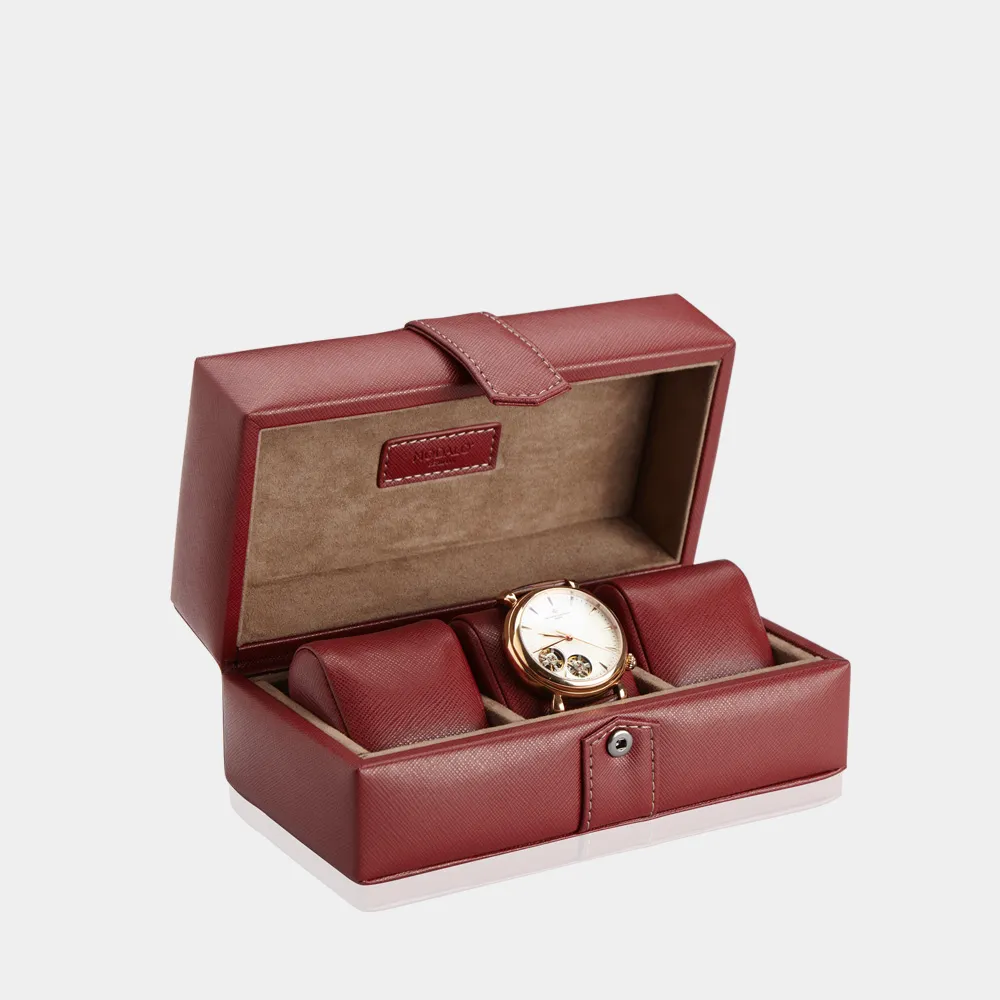 GALLANTE Uhrenbox für 3 Uhren