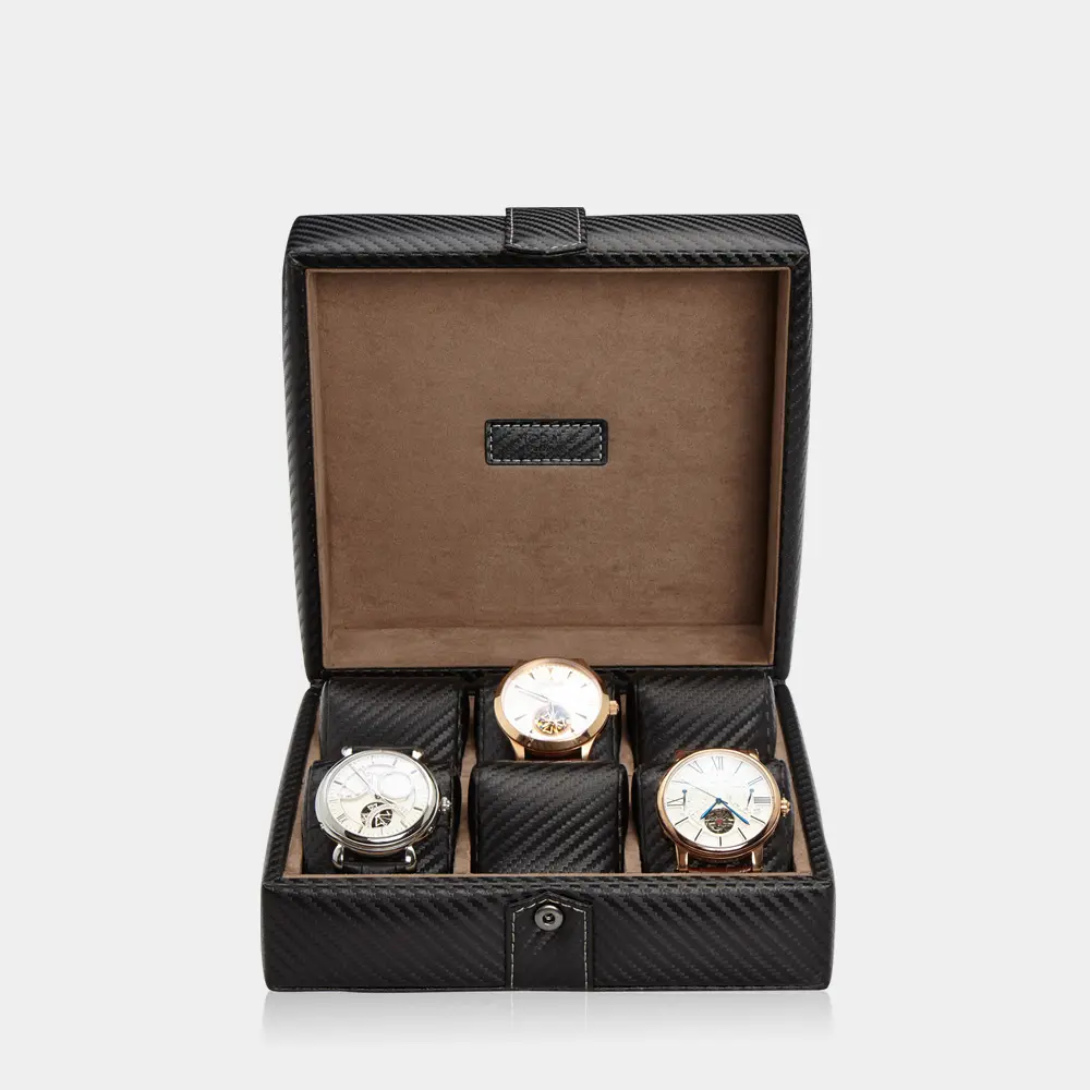 GALLANTE Uhrenbox für 6 Uhren