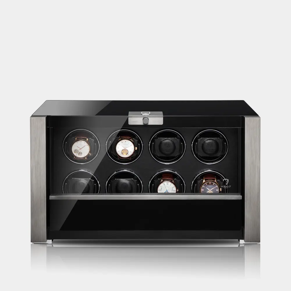[3908114S] VICTORY remontoir pour 8 montres (Schwarz / Silber)