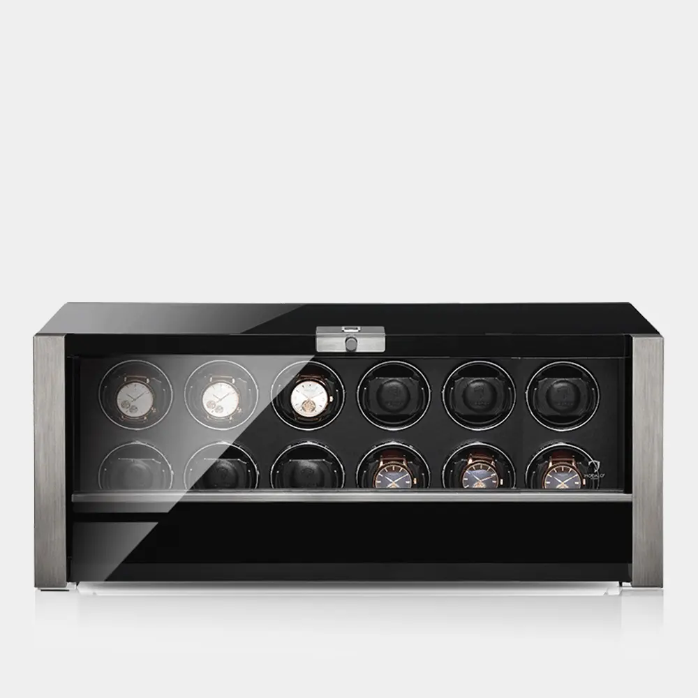 [3912114S] VICTORY remontoir pour 12 montres (Schwarz / Silber)