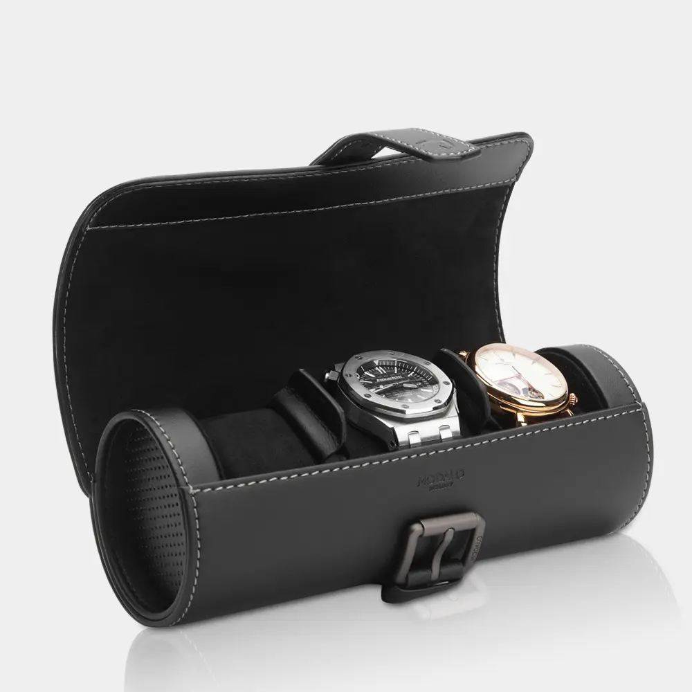 [340311] GENIUS Uhrenrolle für 3 Uhren (Schwarz)