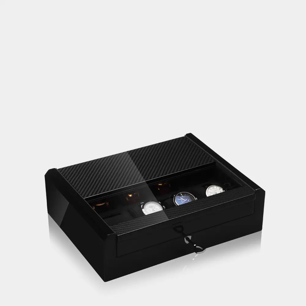 [7008815] IMPERIA boîte à montres pour 8 montres (Hochglanz Carbon)