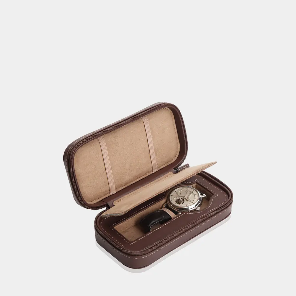 [510192] INVIA Uhrenetui für 1 Uhr (Braun)