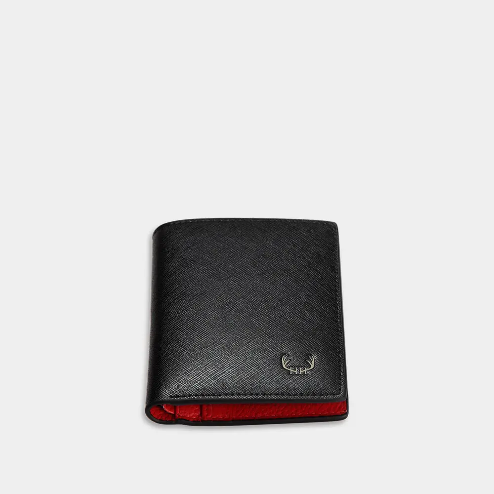 HIRSCHHORN – Portefeuille en cuir pour homme, format slim