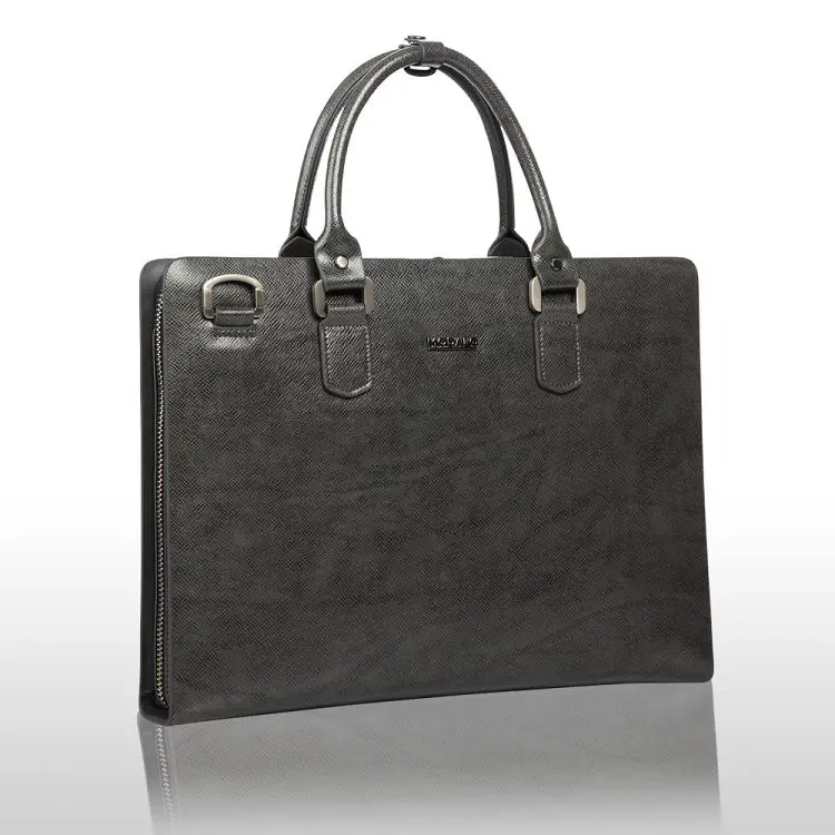 [692406A] MODALO Leather Bag NEW YORK (Gray)
