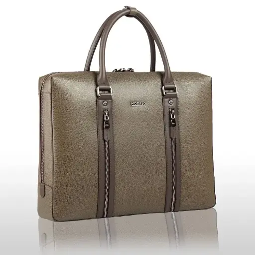 [978004A] MODALO Ledertasche DALLAS - taupe